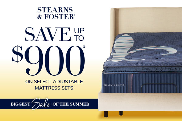 Stearns & Foster save up to $900